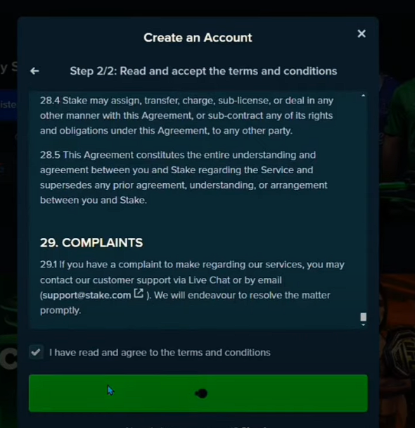 Complete the KYC process Complete the KYC process